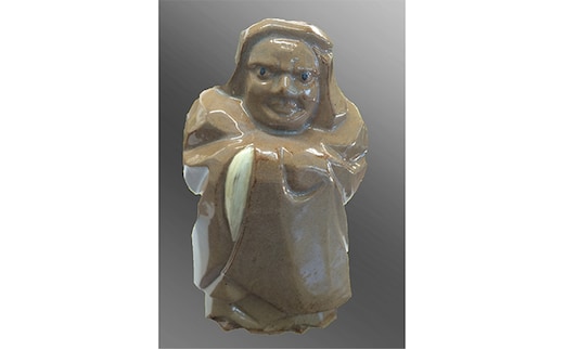 赤膚焼 だるま像 インテリア 