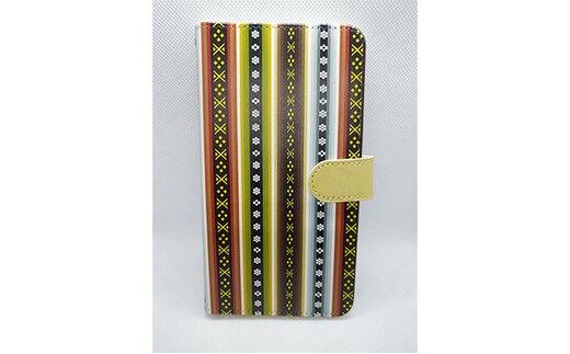 抗ウィルス天平文様汎用手帳型スマートフォンケース竹帙 Mサイズ 小物 