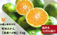 【10月お届け】有田みかん「未来への虹」（5kg）(A1035-1)