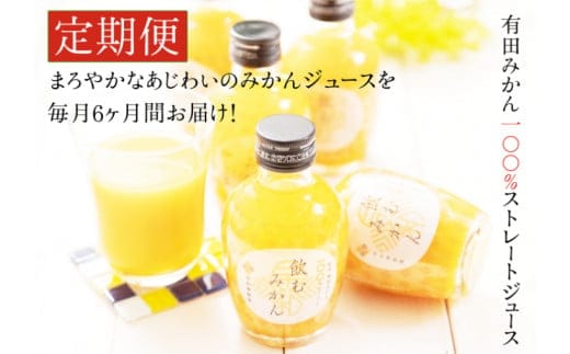 【早和果樹園】【定期便】飲むみかん20本×6ヶ月お届け（A400-3）