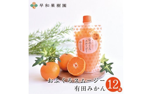 【早和果樹園】おふくろスムージー有田みかん12本入 飲むタイプのみかんゼリー(A622-3)