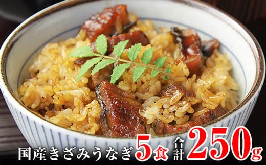 国産きざみうなぎの蒲焼 5食入り (A648-1)