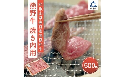 【0141-2】和歌山県産特産高級和牛「熊野牛」焼き肉用セット500ｇ(自家牧場で育てました)