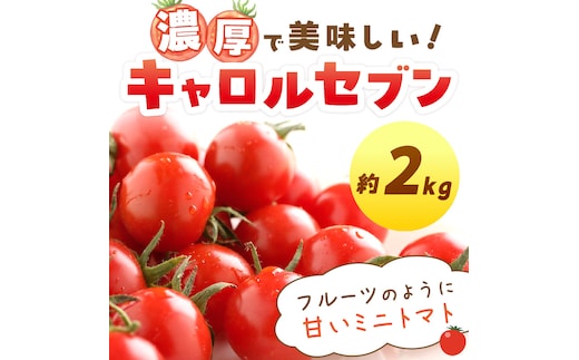 【0195-3】ミニトマト キャロルセブン 2kg【和歌山産】《先行予約》