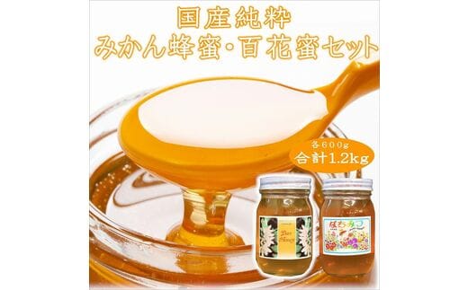 【0437-5】紀州のみかん蜜と百花蜜セット