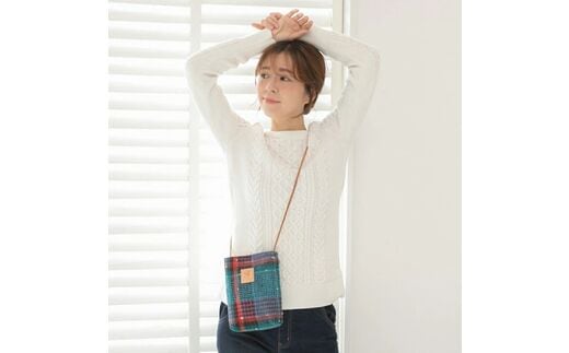 【0721】世界中で愛される！ リントンツイードサコッシュ ミント