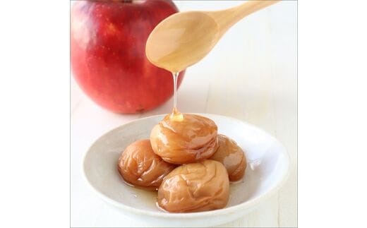 【0853-5】【紀州南高梅】はちみつりんご梅干 梅の想い900g