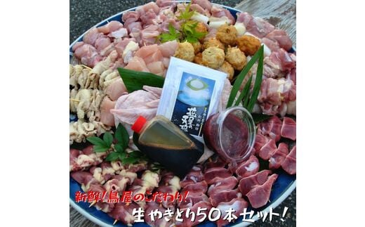 【0880-1】焼き鳥屋が作る【本格焼き鳥お任せセット５０本】