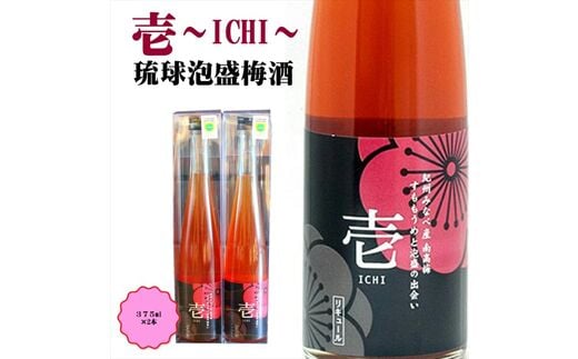 【0950-3】壱～ICHI～ 泡盛梅酒 375ml（2本）