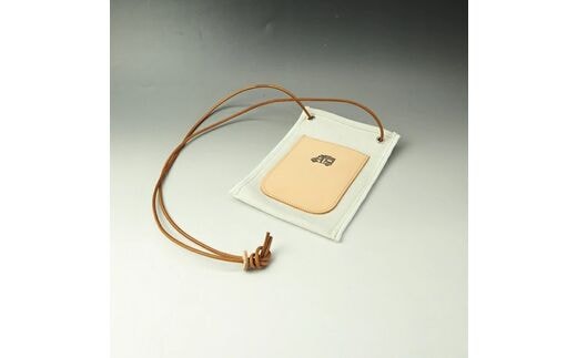 【1032-1】キャンピングカーロゴがお洒落！ 帆布サコッシュ ( 野口オートキャンプ場 )