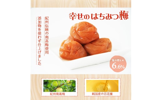 【1079-5】幸せのはちみつ梅干(紀州南高梅)700g A級 大粒 3L以上 和歌山県産 うめぼし 梅干し 梅 送料無料 ふるさと納税 梅干し はちみつ