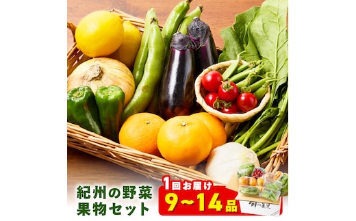 【1215】紀州の野菜・果物セット（9～14品目）