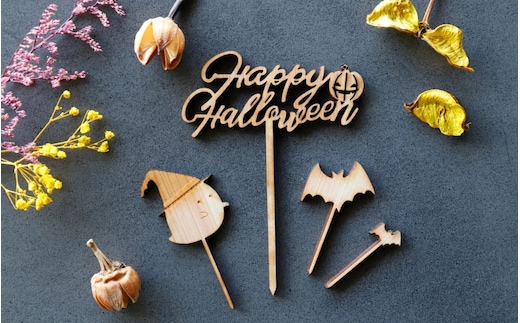 ケーキトッパー 杢美-Mokuharu- おしゃれ 木製 木 ひのき 檜 プレゼント ギフト【mkh009】