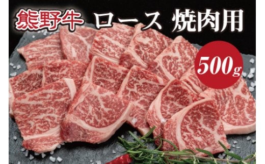特選黒毛和牛 熊野牛 焼肉用ロース 約500g【mtf410A】