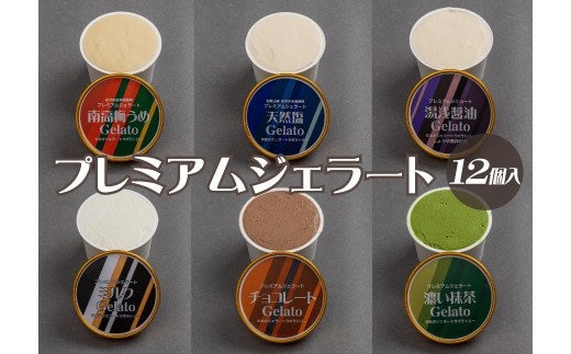 プレミアムジェラート 詰め合わせセット（6種類×2個） アイスクリームセット 100mlカップ ゆあさジェラートラボラトリー【sgtb701】
