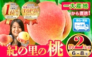 【先行予約】和歌山県産紀の里の桃 もも 桃 約2kg 《2026年6月中旬-8月中旬頃出荷》 紀の里の桃 6～8玉入り 旬の桃を厳選 あかつき モモ 果物 フルーツ あかつき 白鳳 日川白鳳 八旗白鳳 清水白桃 川中島白桃 つきあかり---wfn_cwlocal127_6c8c_25_13000_2kg---