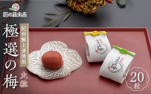 極選の梅 木箱 1箱20粒入り ［Kn12］