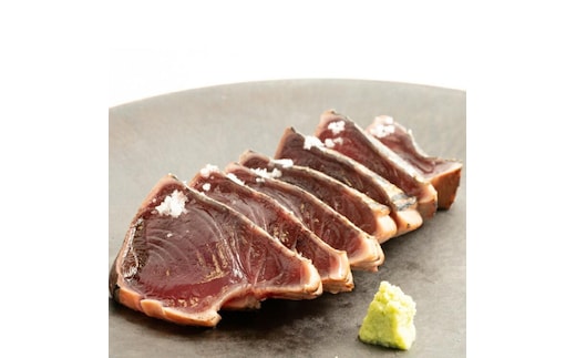 プレミア和歌山認証品 黄金藁焼きカツオタタキ （藻塩セット） 1kg［KS1］