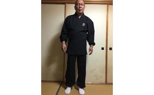 作務衣（春・夏・秋用）【クロ・Mサイズ】