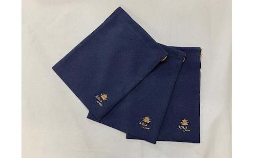 巾着 【ネイビー3枚組セット】