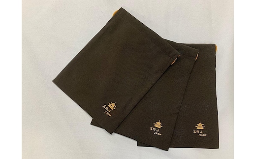 巾着 【クロ3枚組セット】