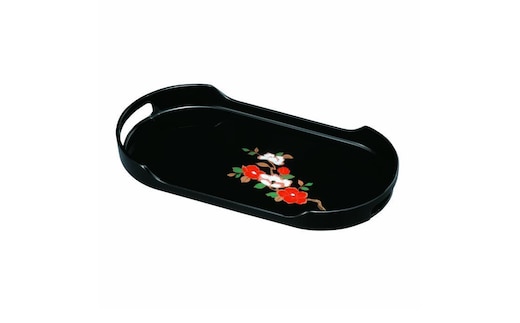 コーヒートレー PC 37cm 黒 さざんか【YG28】