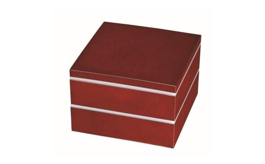 6.0寸 二段重箱 ななこ シール蓋・仕切り付【YG99】