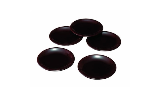 5.0寸 銘々皿 溜塗 5枚組【YG113】