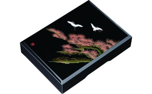 紀州漆器 加伏文庫 黒 飛祥 A4サイズ【YG215】