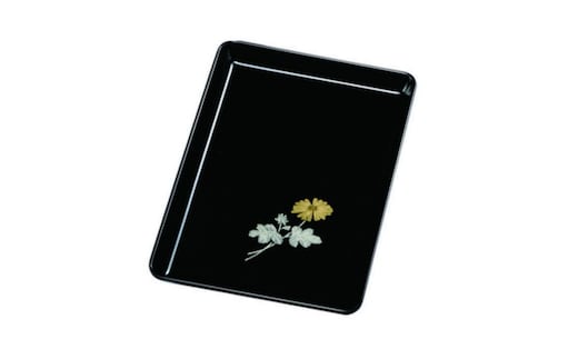 切手盆 菊 7寸 ［YG536］