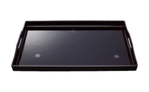 16.0長手盆 溜 貝張やまと梅【NT2】