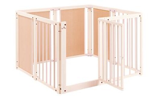 ペット用木製サークル『ペットサークル F 80 XL（ホワイト色）』【KR9】