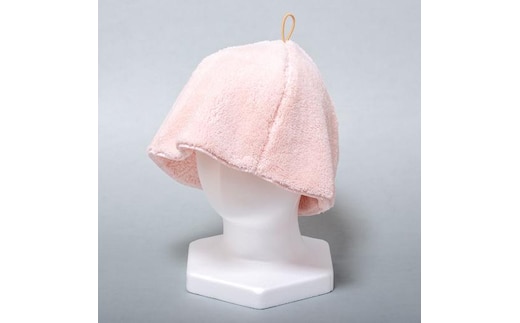 思わず頬ずりしたくなるサウナハット ピンク