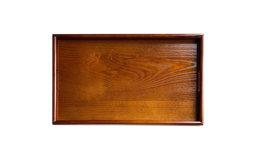 約60cm 木製 長手盆 お盆［ケヤキ調］ 紀州漆器 二尺 大きな 大きい トレー［YS10］