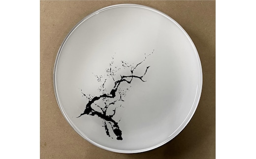 【全4回】 フラットプレートM 定期便 【 3月発送：墨桜純白 6月発送：花火マジョブルー 9月発送:紅葉漆黒 12月発送：マジョ銀箔ブルー 】【NF1】