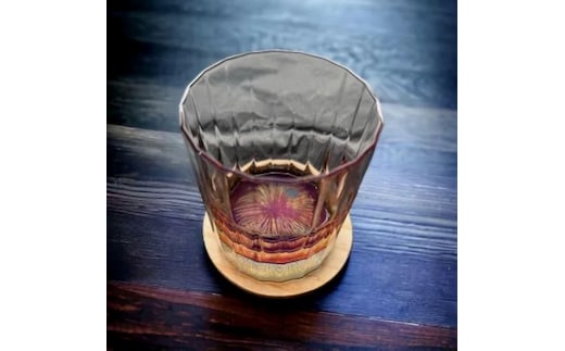 ウィスキーグラス 花火（マジョブルー）【NF2】