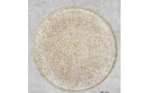 木製 丸トレイ 乱糸（マット仕上げ）漆白［NF67］