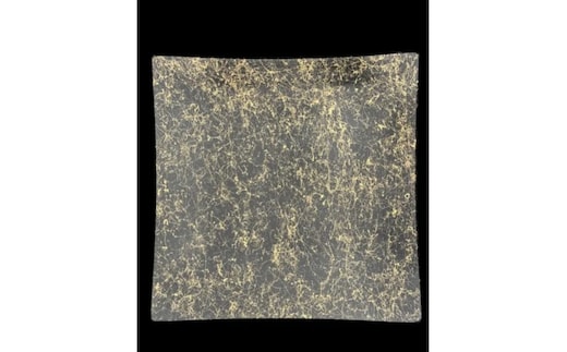 波スクエアプレート S 乱糸（マット仕上げ）漆黒［NF85］