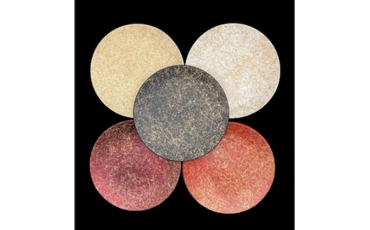 丸小皿 乱糸（マット仕上げ）5枚セット［NF99］