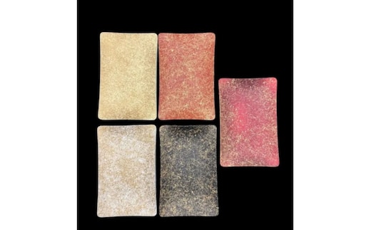 角小皿 乱糸（マット仕上げ）5枚セット［NF100］