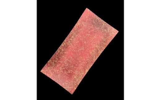 波レクタングルプレート 乱糸（マット仕上げ）赤溜［NF102］