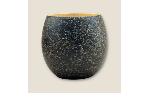 木製 エッグカップ 乱糸マット仕上げ 漆黒［NF119］