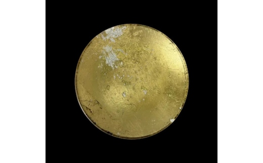 丸小皿 箔貼り ゴールド（金箔） ［NF158］