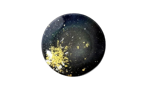 丸小皿 マジョ（金箔）レインボー［NF177］