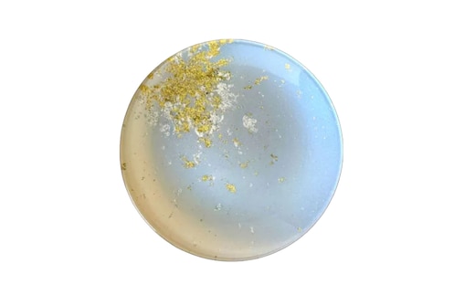 丸小皿（金箔）FATA ブルー［NF190］