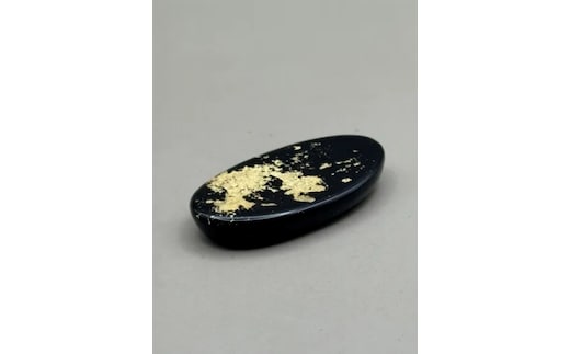 箸置き 小判 漆黒金箔［NF228］