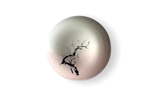 丸小皿 桜 グラデーションピンク（墨桜） ［NF273］