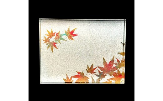 すし下駄 紅葉 梨地ホワイト ［NF292］