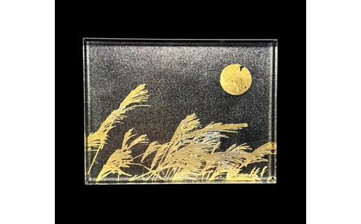 すし下駄 すすき 黒梨地 ［NF298］