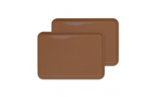 カラフルピノトレー M 33cmブラウン 2枚組 タツクラフト 【Tk54】